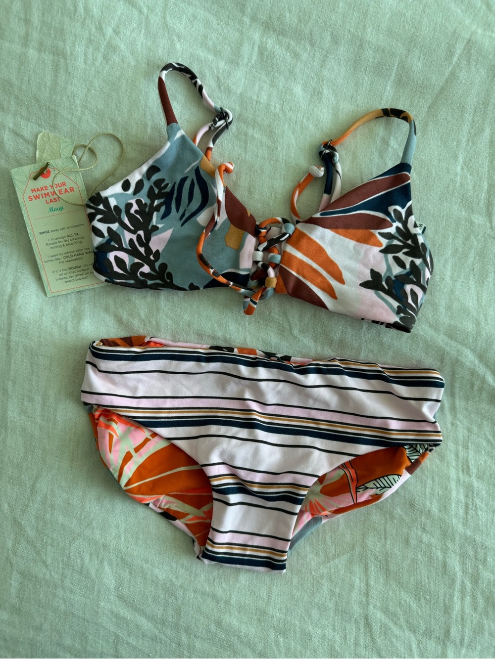 Girls Maaji Swim Suit Set Reversible NWT